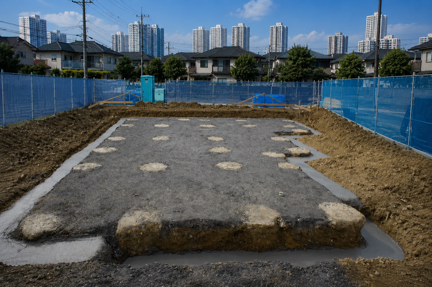 Persiapan dasar fondasi Rumah Menshin